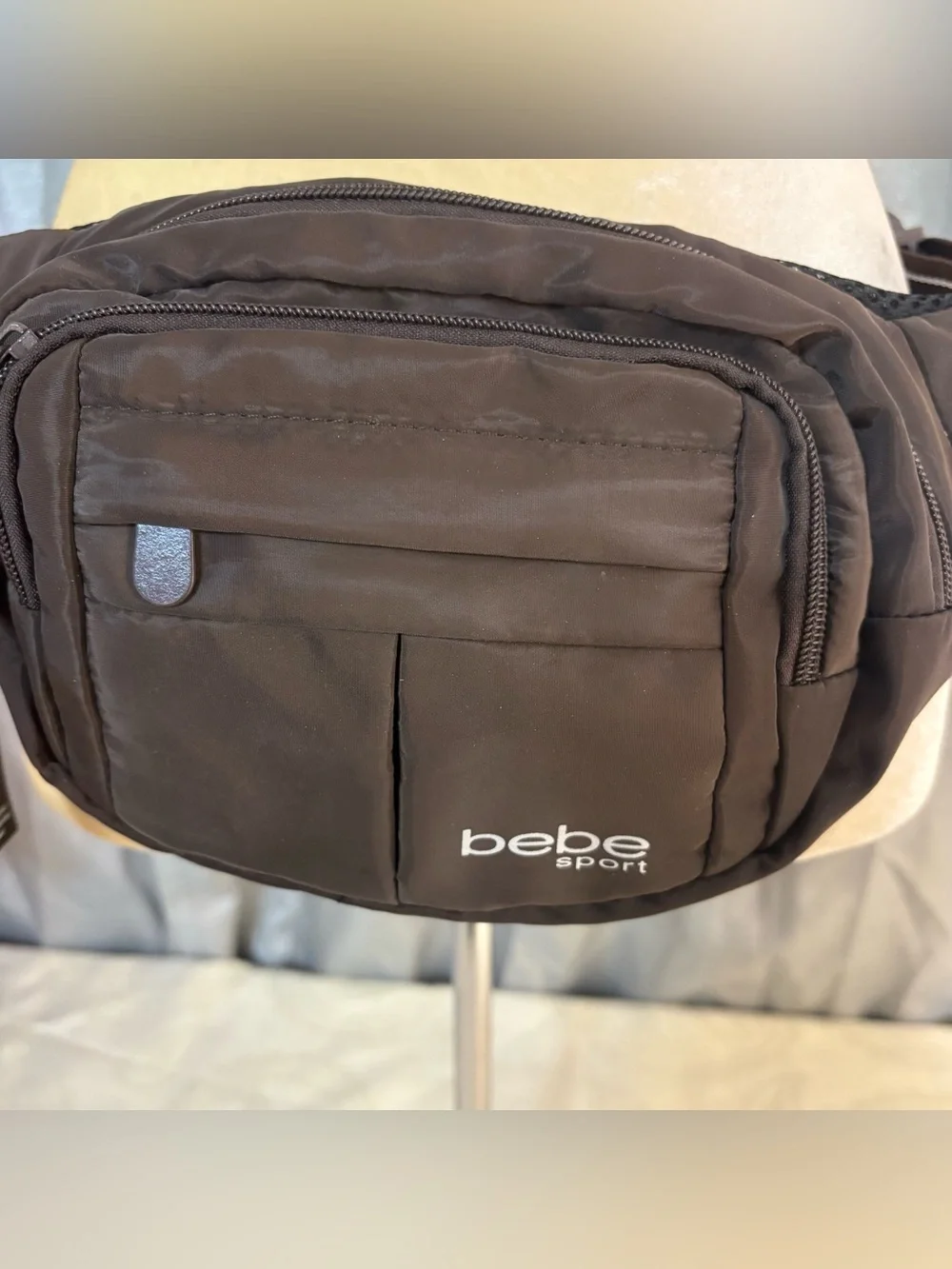 Chocolate brown Bebe waist bag/fanny pack sport bag